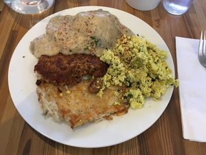 Blue plate - mmmm at Off The Griddle - Southeast in Portland