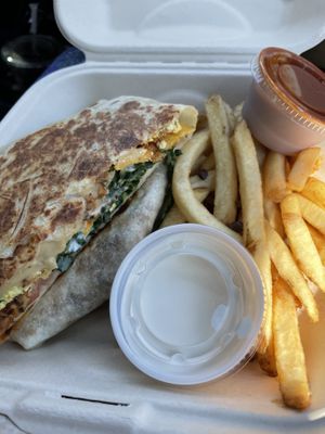 Brunch wrap supreme  at Off The Griddle - Southeast in Portland