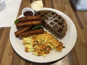 the awesome plate  at Off The Griddle - Southeast in Portland