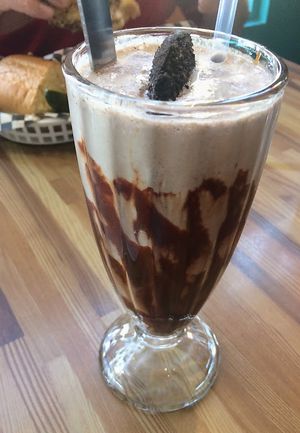 Shake made with Coconut Bliss ice cream at Off The Griddle - Southeast in Portland