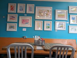 Local art work at Off The Griddle - Southeast in Portland