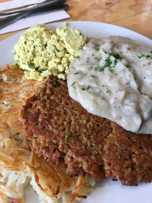Vegan blue plate  at Off The Griddle - Southeast in Portland