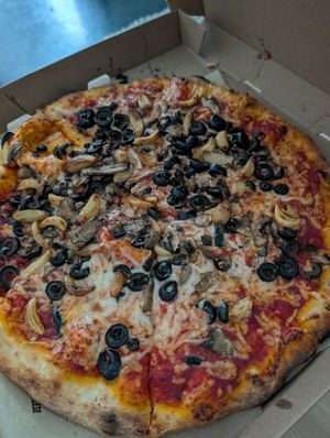 Large pizza at Blaze Pizza in Frisco