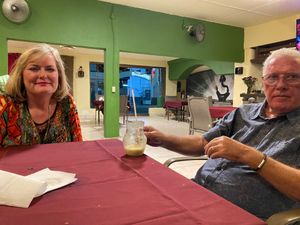 Jill and Micheal at Namaste India in Cabo San Lucas