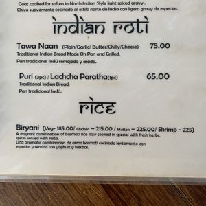 Breads can be vegan at Namaste India in Cabo San Lucas