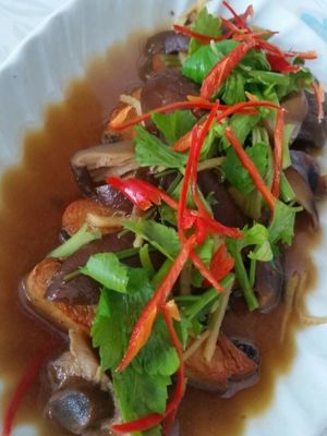 Steamed fish, soy sauce at Kingliew 2 in Phuket