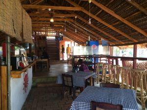 restuarant seating  at Crab in Uppuveli