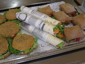 Assortiment de sandwichs pour une pause repas délicieuse, saine et rapide at Delice Vegetal in Kaeerjeng