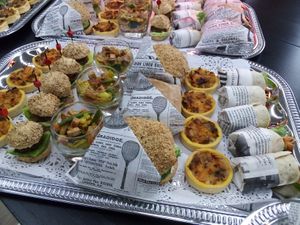 Assortiment de fingerfoods salés "beaux et bons" at Delice Vegetal in Kaeerjeng