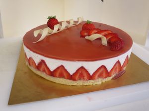 Fraisier at Delice Vegetal in Kaeerjeng