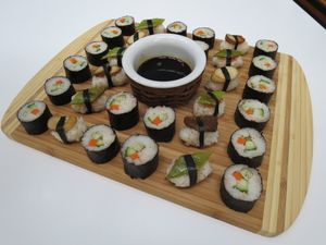 sushis at Delice Vegetal in Kaeerjeng