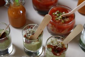 verrines at Delice Vegetal in Kaeerjeng