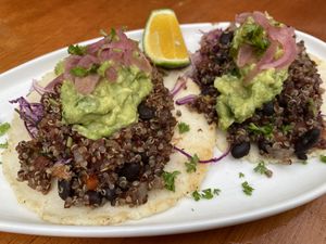 Quinoa tacos   at El Patio de Cafe Milagro  in Manuel Antonio