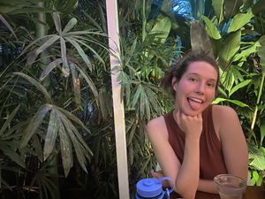 Backyard vibes   at El Patio de Cafe Milagro  in Manuel Antonio