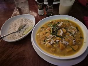 Curry at El Patio de Cafe Milagro  in Manuel Antonio