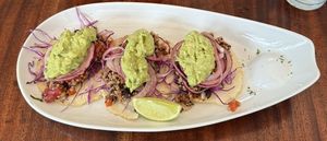 Quinoa Tacos, Ordering that twice might be a good portion  at El Patio de Cafe Milagro  in Manuel Antonio