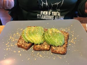 Avocado on rye toast £4.95 at The Core in Swindon
