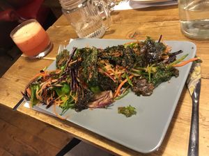 Rachel’s choice.... super healthy veg  at The Core in Swindon