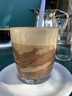 Vegan mocha  at Cafe Bastet in Jerusalem