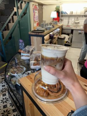   at Cafe Bastet in Jerusalem