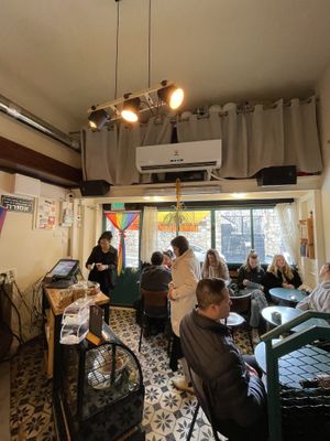   at Cafe Bastet in Jerusalem