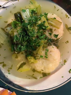 Soup  at Cafe Bastet in Jerusalem