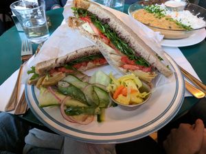 Artichoke salad at Cafe Bastet in Jerusalem
