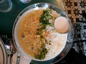 Lentil Dahl at Cafe Bastet in Jerusalem