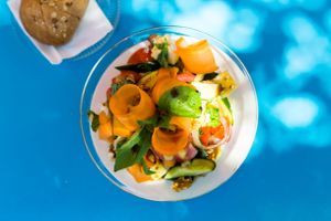 Bastet salad at Cafe Bastet in Jerusalem