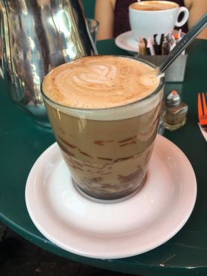 Mocha at Cafe Bastet in Jerusalem
