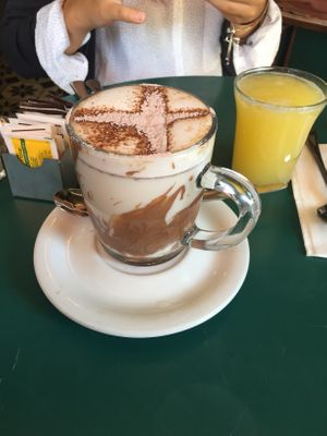 Vegan hot chocolate  at Cafe Bastet in Jerusalem