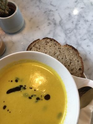 butternut pumpkin soup   at The Green in Nuremberg