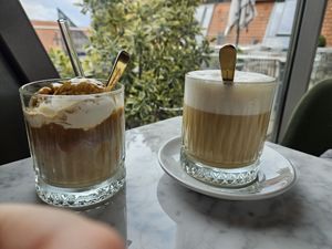 EisKaffee (left) and PB Coffee (right) at The Green in Nuremberg