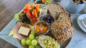 Rooftop breakfast at The Green in Nuremberg