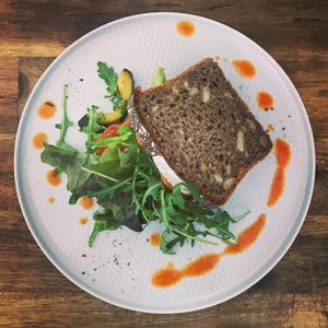 Grilled-Veggie-Sandwich with Sourdough Bread  at The Green in Nuremberg