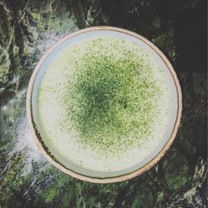 Organic Matcha Latte at The Green in Nuremberg