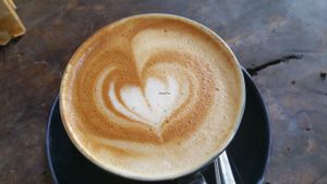Soy cappuccino  at Freak Coffee in Ubud