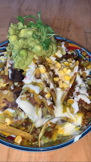 Best nachos EVER. Fully loaded  at Jajaja Mexicana - Lower East Side in New York City