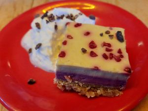 Raspberry passion pie at Jajaja Mexicana - Lower East Side in New York City