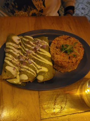 Verde Enchiladas at Jajaja Mexicana - Lower East Side in New York City
