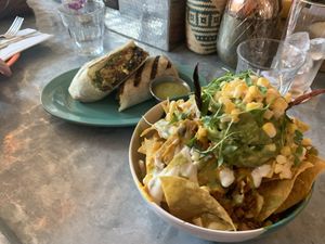 Burrito and Nachos!  at Jajaja Mexicana - Lower East Side in New York City