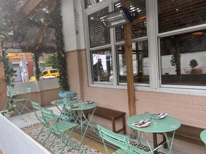 Outside seating  at Jajaja Mexicana - Lower East Side in New York City