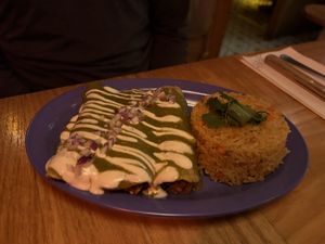 Verde enchiladas  at Jajaja Mexicana - Lower East Side in New York City