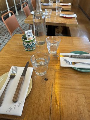 Table setting  at Jajaja Mexicana - Lower East Side in New York City
