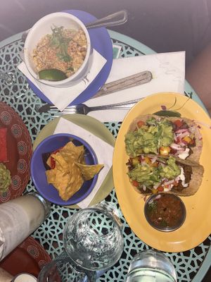 Elote corn side, tacos  at Jajaja Mexicana - Lower East Side in New York City