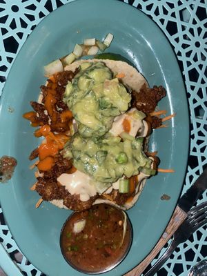 (Buffalo cauliflower I think) tacos  at Jajaja Mexicana - Lower East Side in New York City