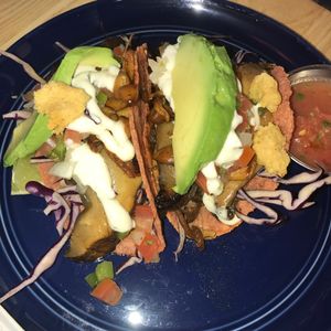 mushroom tacos  at Jajaja Mexicana - Lower East Side in New York City