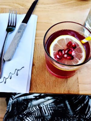 Pomegranate jalapeño margarita  at Jajaja Mexicana - Lower East Side in New York City
