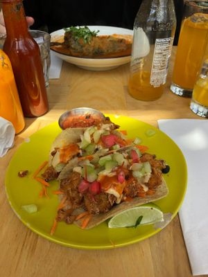 Buffalo flower tacos at Jajaja Mexicana - Lower East Side in New York City