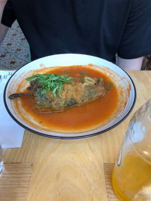 Chile relleno at Jajaja Mexicana - Lower East Side in New York City
